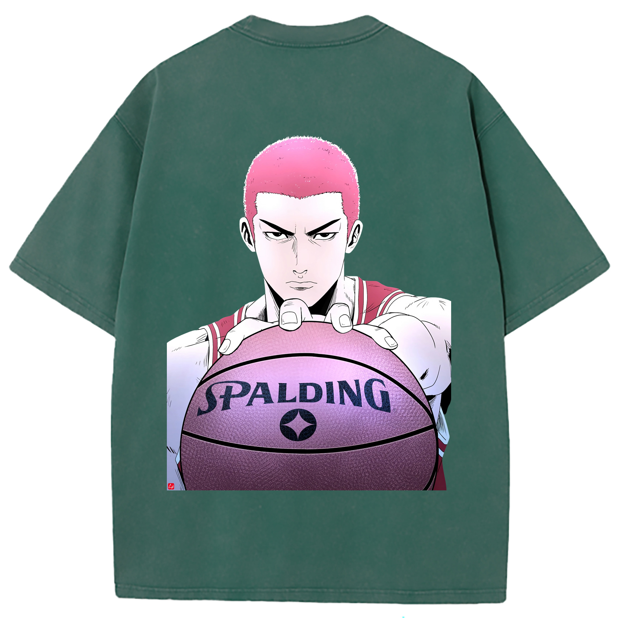 （画像用） SLAM DUNK／スラムダンク 綿100% ヴィンテージ風 半袖Tシャツ（背面プリント）